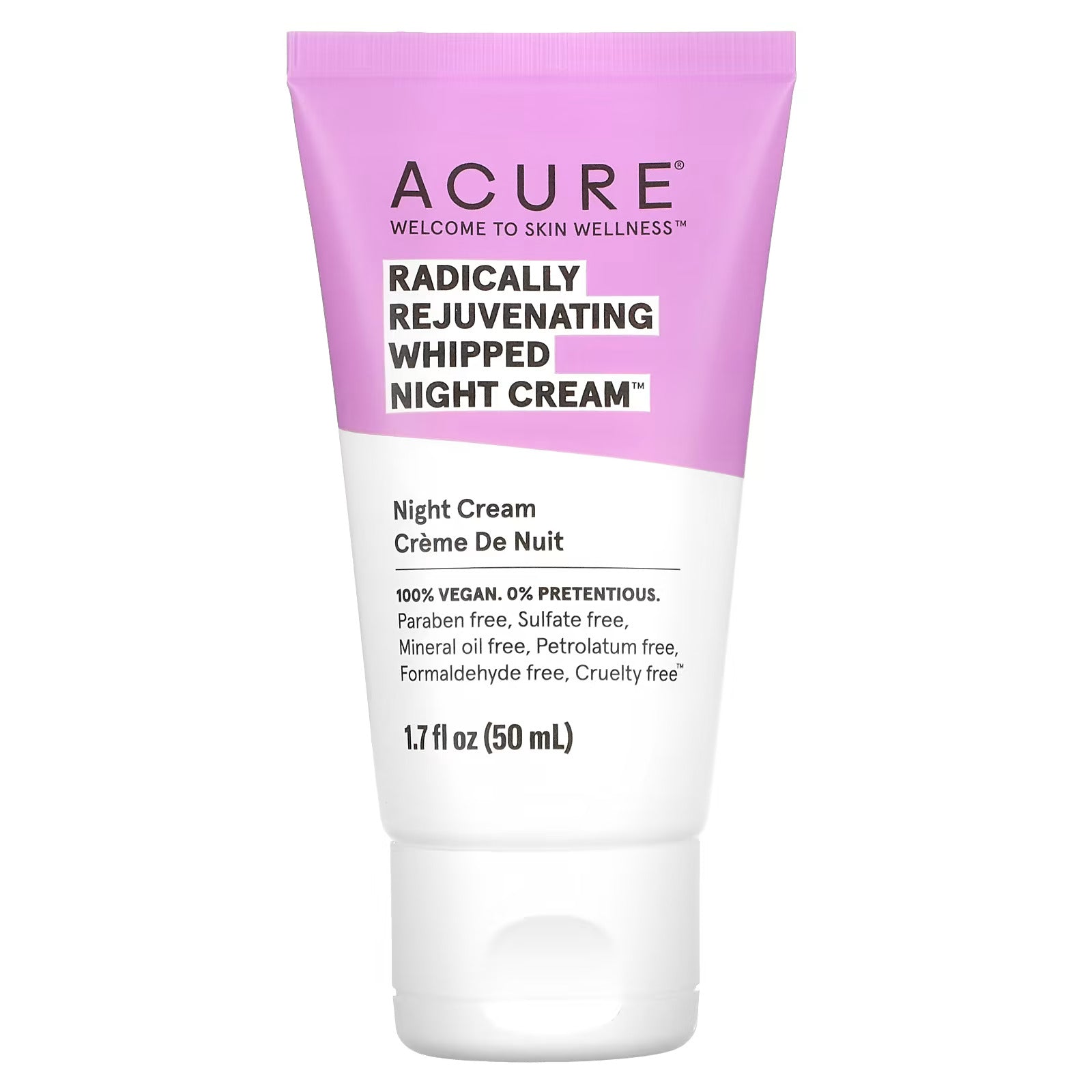 Acure - Whipped Night Cream - Radically Rejuvenating - 1.7 Fl Oz.