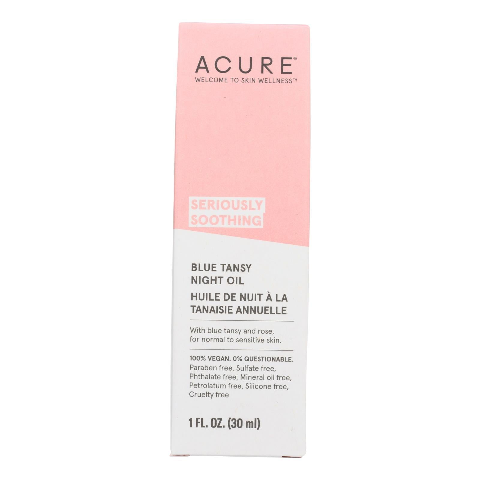 Acure - Oil - Tansy - Soothing Blue - 1 Fl Oz